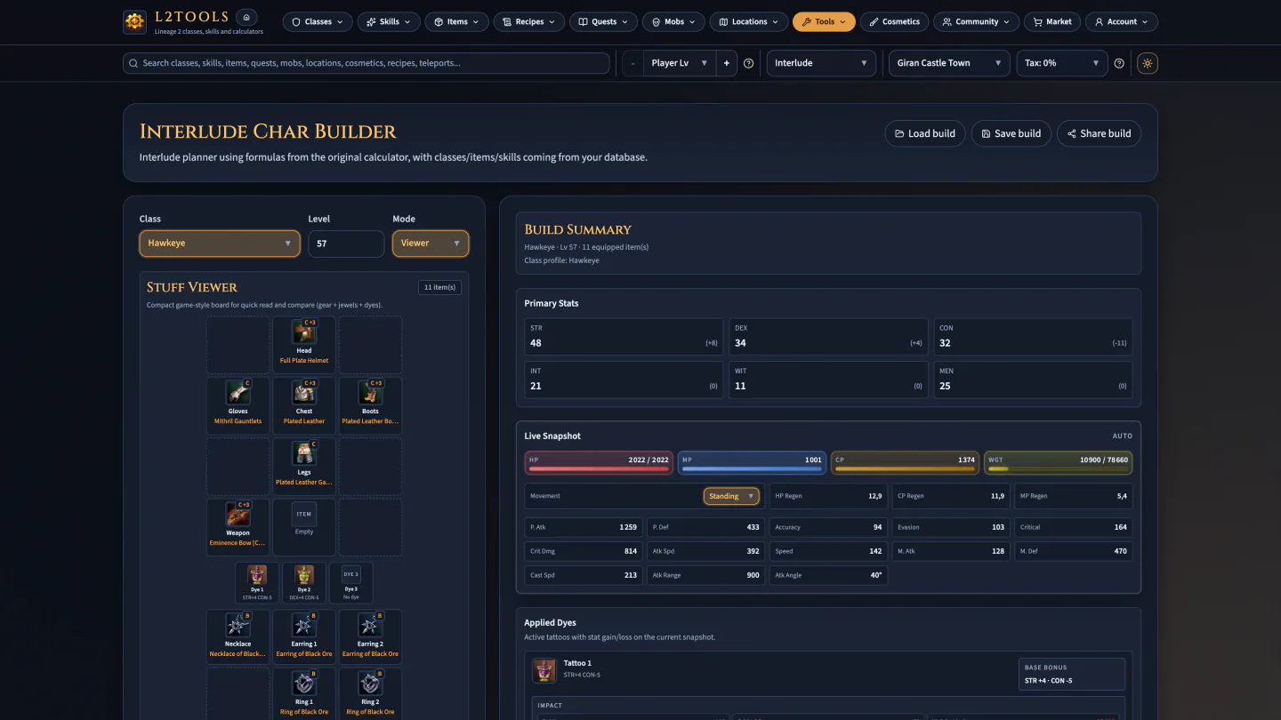 L2tools : capture d’écran 2/8