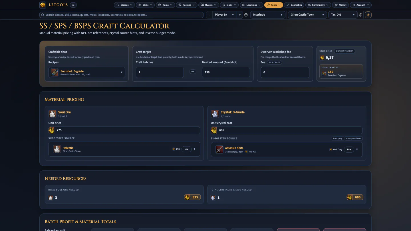 L2tools : capture d’écran 4/8
